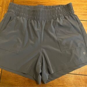 Apana Womens Dark Gray Pull On Athletic Shorts Size Medium Running Sporty Gym
